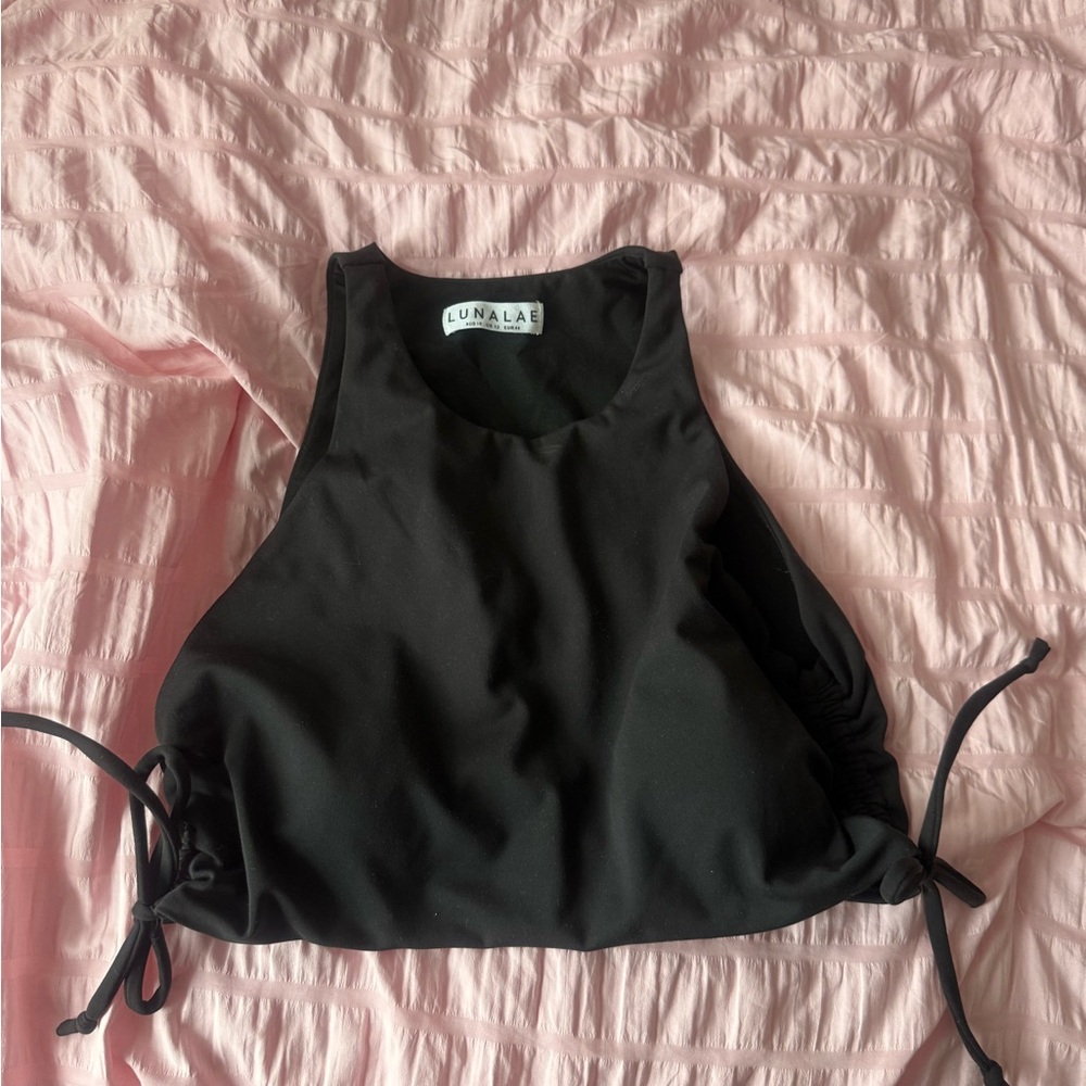 Lunala Black Women's Crop Top